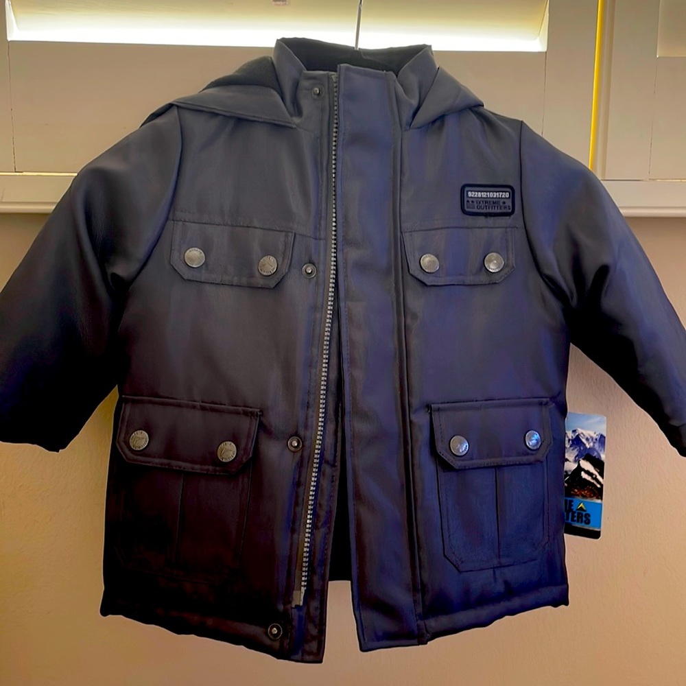 BNWT Boys toddler 2T ixtreme outfitters coat in charcoal gray